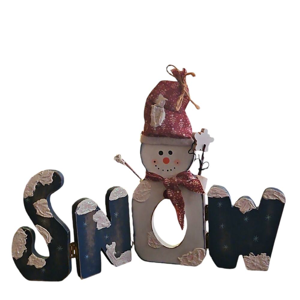 Wooden Winter Snow Home Decor